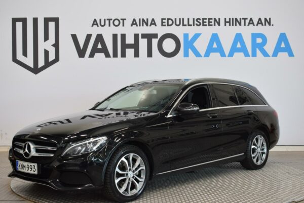 Mercedes-Benz C 220 d 4Matic T A Premium Business # Suomi-auto! Webasto Kaukosäädöllä, ILS, Tutkat, Sähköluukku, Koukku, 2x Renkaat #