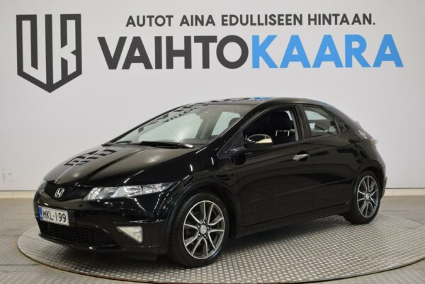 Honda Civic 5D 1,8i GT AT # Suomi-Auto, Vakkari, Tutkat eteen ja taakse, Lohkolämmitin, Sisäpistoke, Sadetunnistin, 2x Renkaat #