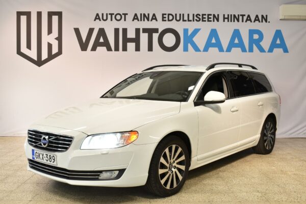 Volvo V70 D3 Business aut # Naapurikateutta herättävä V70 # Sähkökontti, Navigointi, Volvo On Call, Webasto, Digimittaristo #
