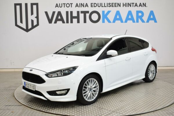 Ford Focus 1,0 EcoBoost 125 hv A6 ST-Line # Suomi-Auto, Lämm. Tuulilasi, Vakkari, Lohkolämmitin, Sisäpistoke, Xenonit, Tutkat #
