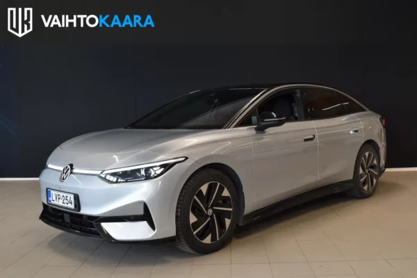 Volkswagen ID.7 Pro Elegance 210 kW Akku 77 kWh # Hierovat penkit muistilla, 360 kamerat, Sähkötakaluukku, Navi, Suomi-auto #