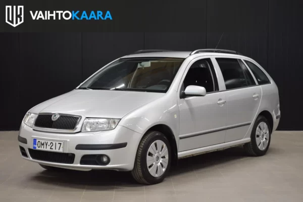 Skoda Fabia Combi 1.4 # Suomi-auto! # Ilmastointi, Lohko- ja sisälämmitin, Radio, Penkinlämmittimet, Kahdet renkaat #