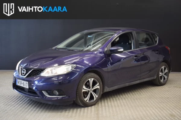 Nissan Pulsar DIG-T 115 Acenta 6M/T # Suomi-auto,Jakoketju vaihdettu, Vakionopeudensäädin, Autom. Ilm, Bluetooth #