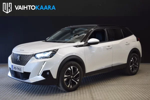 Peugeot e-2008 Allure Pack 50 kWh 136 Automaatti # Suomi-auto, Helmiäisvalkoinen, Peruutuskamera, 360-kamera, Kaistavahti #