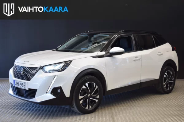 Peugeot e-2008 Allure Pack 50 kWh 136 Automaatti # Suomi-auto, Helmiäisvalkoinen, Peruutuskamera, 360-kamera, Kaistavahti #