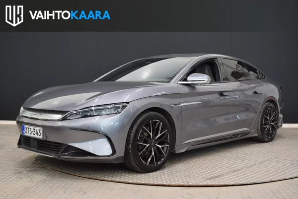 BYD Han AWD 85 kWh, 517hv/700nm # Huippuvarusteet, ACC, 360- kamera, DynAudio musat, Lämpöpumppu, Sähkötakaluukku, SOH 95,2% #