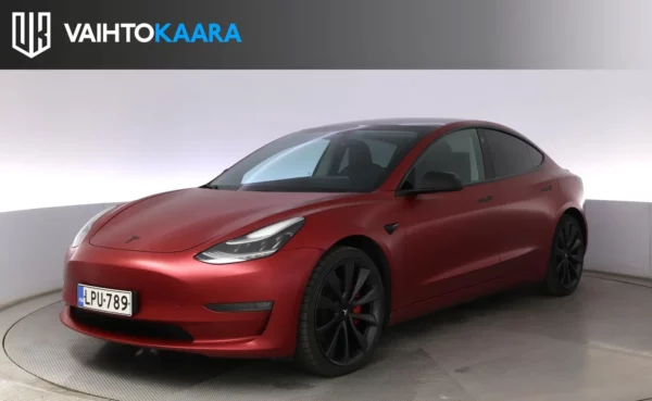 Tesla Model 3 Performance Dual Motor Awd Aut # Super tehokas ja näyttävä Teslan Performance # Adapt.vakkari, Kessy, Peruutuskamera #