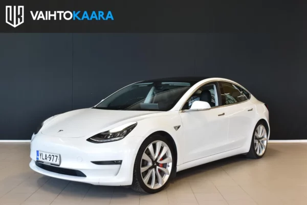 Tesla Model 3 Performance Dual Motor AWD Aut Voimaa on!! # Adapt.vakkari, Autopilot, Peruutuskamera,Kessy, Navi #