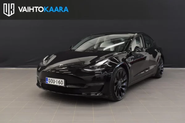 Tesla Model 3 Performance Dual Motor Awd Aut # Valkoinen sisusta, 2 x vanteet, Autopilot, Adapt.vakkari, Premium Audio, Kessy #
