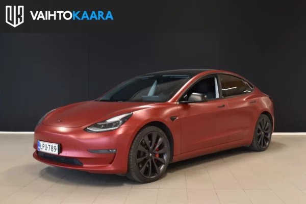 Tesla Model 3 Performance Dual Motor Awd Aut # Super tehokas ja näyttävä Teslan Performance # Adapt.vakkari, Kessy, Peruutuskamera #