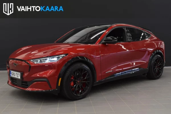 Ford Mustang Mach-E 98kWh 351hv AWD 5-ovinen # Adapt.vakkari, 360 kamerat, B&O, Blis, Nahat, Panorama, SOH 92,6%, Sähköluukku, 20