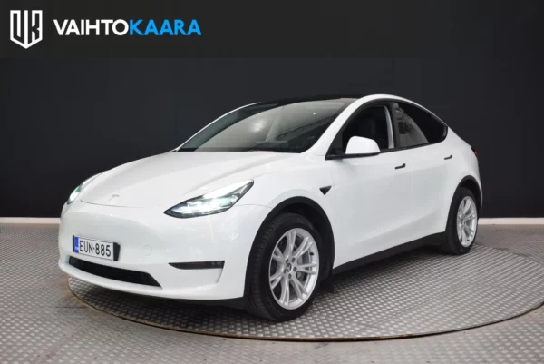 Tesla Model Y Long Range Dual Motor Awd # Vetokoukku, Adapt.vakkari, Sähkötakaluukku, Navigointi, Peruutuskamera, Suomi-auto #