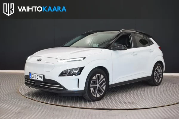 Hyundai Kona electric 64 kWh 204 hv Style # SoH 95,2%!! # Ratinlämmitin, Peruutuskamera, Kaistavahti, HUD, Kessy, 2x Renkaat #