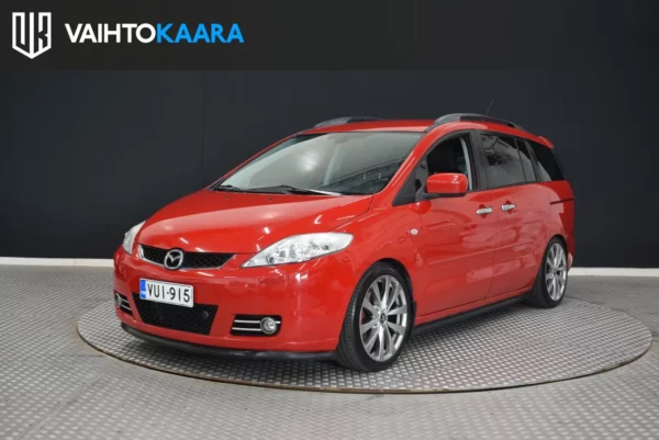 Mazda 5 MPV 1,8 Elegance Business 7-paikkainen # Tilaa ihmisille ja tavaroille # Lohkolämmitin + sisäpistoke, 2 x renkaat #