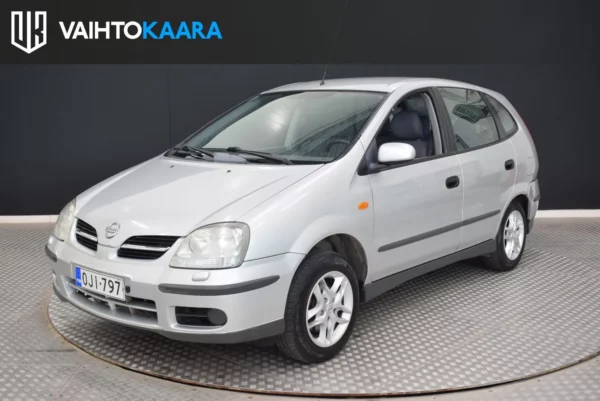Nissan Almera 5D ALMERA TINO 1.8 # HARVINAISUUS! # P.tutkat, Penkinlämmittimet, Vetokoukku, Lohko+Sisäp #