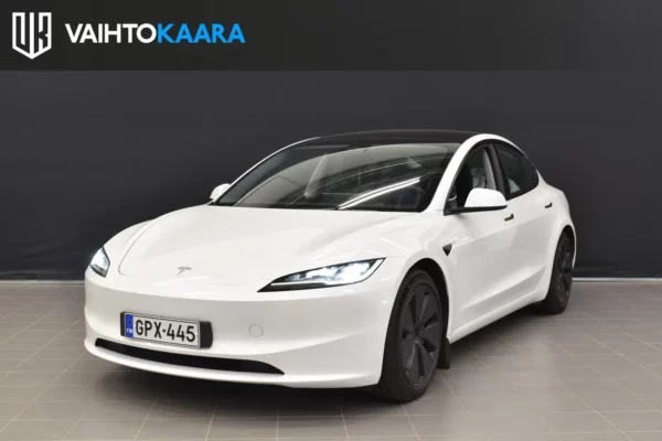 Tesla Model 3 Long Range Dual Motor AWD Highland # Autopilot, 2 x renkaat vanteilla, Adapt.vakkari, Peruutuskamera, Navi, Kessy #