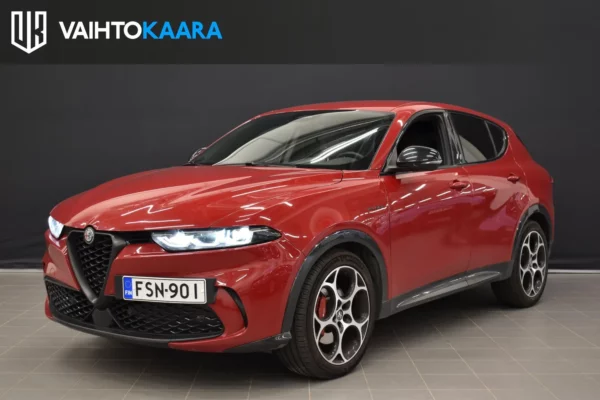 Alfa Romeo Tonale 1,5 160hv MHEV 7DCT Veloce # Nahka-alcantara sisusta, Säädettävät iskunvaimentimet, adapt.vakkari, Peruutuskamera #