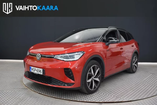 Volkswagen ID.4 GTX Dual Motor AWD, 82 kWh # Vetokoukku, IQ Light, 360 kamerat, Sähkötakaluukku, Adapt.vakkari, ILPPI, 2 x renkaat #