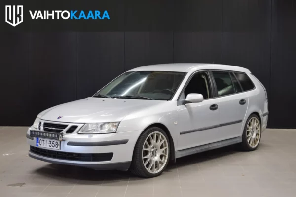 Saab 9-3 Sport Combi 1.8t # Suomi-auto, Vetokoukku, Lohkolämmitin + sisäpistoke, Vakkari, 2x renkaat ja vanteet #