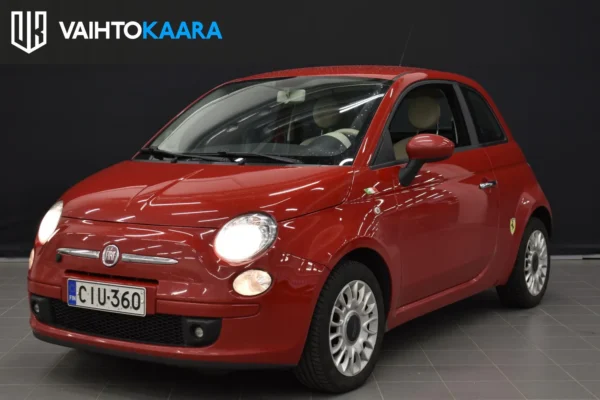 Fiat 500 Italia 1,2 8v 69 hv Bensiini # 2x renkaat & vanteet, Ilmastointi, Lohkoläm. + sisp., Radio, Pirteä väri! #