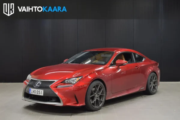 Lexus RC 300h Hybrid A Executive # Suomi-auto, Adapt. vakkari, Kamera, Lohko + sisäp., Ruskea nahkaverhoilu, 2x renkaat #