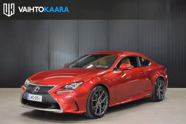 Lexus RC 300h Hybrid A Executive # Suomi-auto, Adapt. vakkari, Kamera, Lohko + sisäp., Ruskea nahkaverhoilu, 2x renkaat #