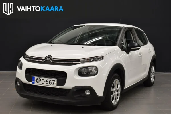 Citroen C3 PureTech 82 Feel # 1. omist. Suomi-auto, Lohkolämmitin + sisäpistoke, Kaistavahti, Vakkari, Tutka, CarPlay, 2 x renk #