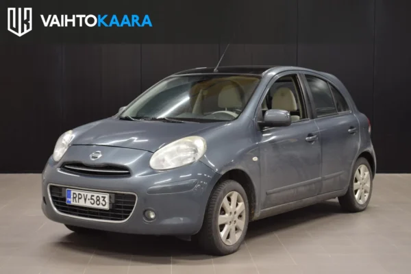 Nissan Micra 5d Tekna 1,2 80 hp 5 M/T w/ Ivory seats # Suomi-auto! # Ilmastointi, Navi, Lasikatto, Lohkolämmitin, Kahdet renkaat #