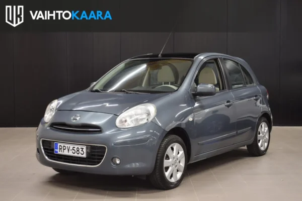 Nissan Micra 5d Tekna 1,2 80 hp 5 M/T w/ Ivory seats # Suomi-auto! # Ilmastointi, Navi, Lasikatto, Lohkolämmitin, Kahdet renkaat #