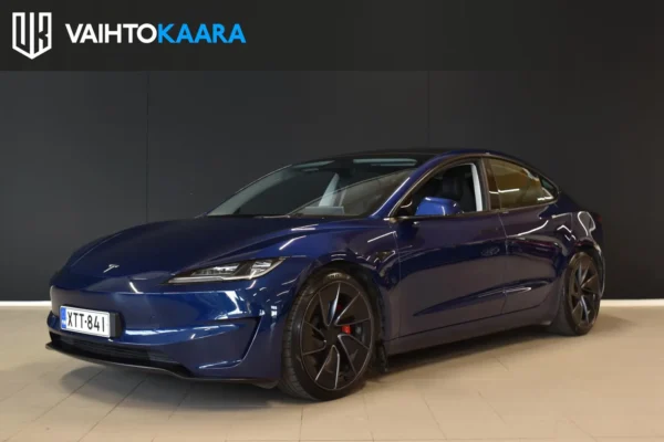Tesla Model 3 Performance AWD Highland # Autopilot, Adapt.vakkari, Lasikatto, Ratinlämmitin, Ilmastoidut penkit, Kessy, Navi #